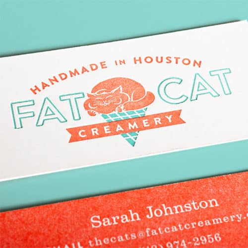 Brand development, website, packaging, graphic design, and space design for Fat Cat Creamery, Houston, Texas | Field of Study: A Design & Branding Consultancy.