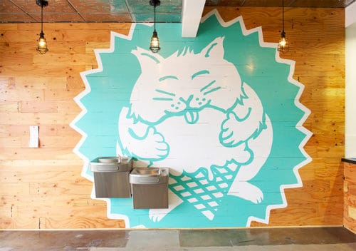 Brand development, website, packaging, graphic design, and space design for Fat Cat Creamery, Houston, Texas | Field of Study: A Design & Branding Consultancy.