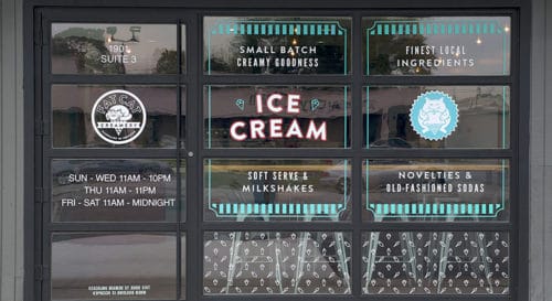 Brand development, website, packaging, graphic design, and space design for Fat Cat Creamery, Houston, Texas | Field of Study: A Design & Branding Consultancy.