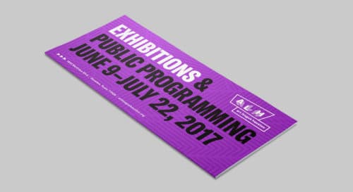Programming and exhibition guide for Art League Houston | Designed by Field of Study: A branding and graphic design consultancy | Houston TX | Jennifer Blanco & John Earles