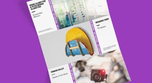 Programming and exhibition guide for Art League Houston | Designed by Field of Study: A branding and graphic design consultancy | Houston TX | Jennifer Blanco & John Earles