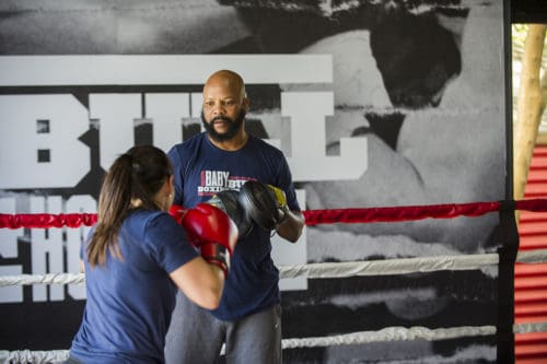 Brand development, website, environmental graphics, merchandise, and signage for Baby Bull Boxing, Houston, Texas | Field of Study: A Design & Branding Consultancy