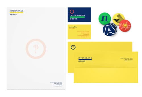 Collateral items, notebooks for Interabang Books, Dallas | Designed by Field of Study: A branding and graphic design consultancy | Houston TX | Jennifer Blanco & John Earles