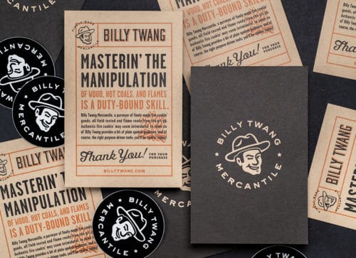 Branding, website, packaging, graphic design, social media, and marketing collateral for Billy Twang Mercantile, Los Angeles, California | Field of Study: A Design & Branding Consultancy