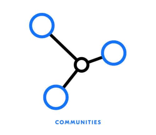 Communities icon for Element Blue | Designed by Field of Study: A branding and graphic design consultancy | Houston TX | Jennifer Blanco & John Earles