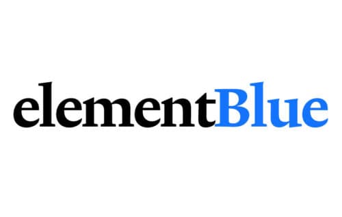 Logo wordmark for Element Blue | Designed by Field of Study: A branding and graphic design consultancy | Houston TX | Jennifer Blanco & John Earles