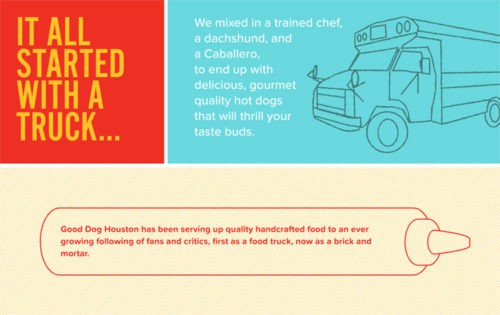 Wordpress website design and development, graphic design, and branding for Good Dog Houston | Designed by Field of Study: A branding and graphic design consultancy | Houston TX | Jennifer Blanco & John Earles