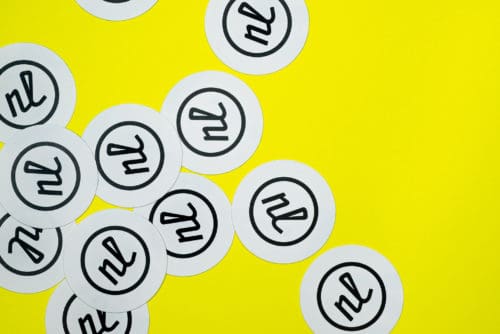 Letterpress printed stickers for Nathan Lindstrom Photography | Designed by Field of Study: A branding and graphic design consultancy | Houston TX | Jennifer Blanco & John Earles