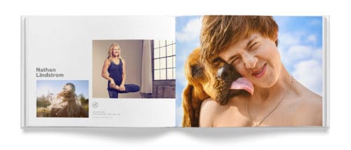 Portfolio spread for Nathan Lindstrom Photography | Designed by Field of Study: A branding and graphic design consultancy | Houston TX | Jennifer Blanco & John Earles