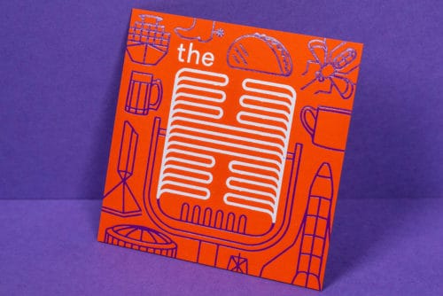 Logo and graphics for The H Podcast, Houston, Texas | Field of Study: A Design & Branding Consultancy
