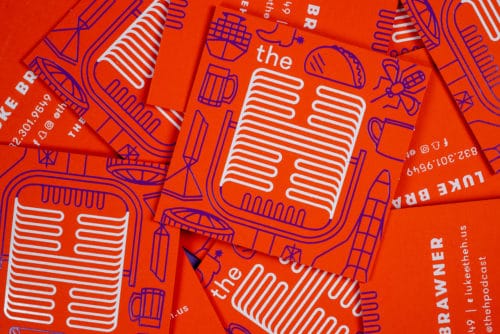 Logo and graphics for The H Podcast, Houston, Texas | Field of Study: A Design & Branding Consultancy
