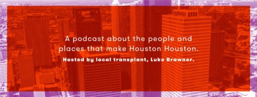 Podcast cover image for Luke Brawner's podcast, the H | Designed by Field of Study: A branding and graphic design consultancy | Houston TX | Jennifer Blanco & John Earles
