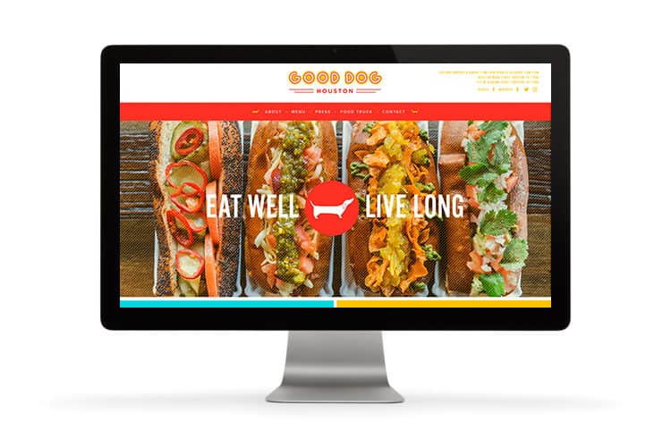 Good Dog Houston Website Preview | Field of Study: Houston website design & development | Shopify, Wordpress, Drupal