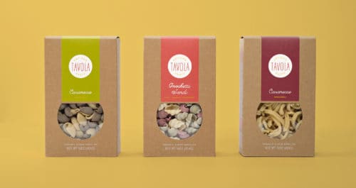 Retail Packaging for Tavola Pasta | Designed by Field of Study: A branding and graphic design consultancy | Houston TX | Jennifer Blanco & John Earles
