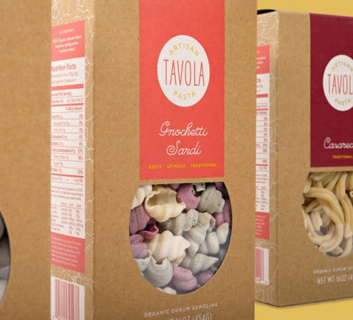 Packaging Detail for Tavola Pasta | Designed by Field of Study: A branding and graphic design consultancy | Houston TX | Jennifer Blanco & John Earles