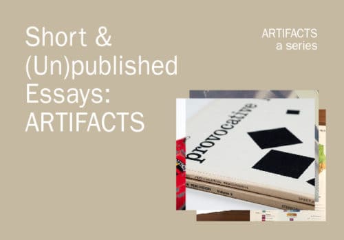 Artifacts - Field of Study Design - Jennifer Blanco