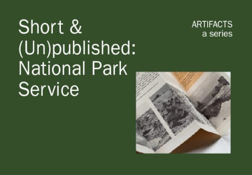 Artifacts - Field of Study Design - Jennifer Blanco National Park Service Brochures
