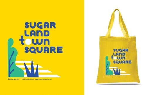 Sugar Land Town Square tote bag design | Field of Study (FoS)