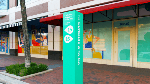 Sugar Land Town Square Texas branding and signage by Field of Study | Custom Illustration by Ellice Weaver