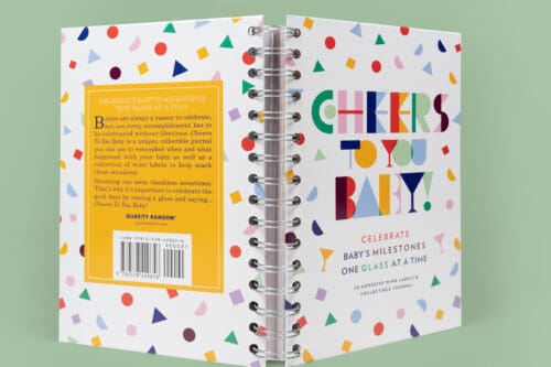 Field of Study | Design | Cheers to you baby! journal book design | Houston Texas