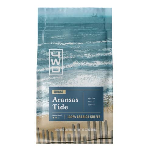 4WD Coffee Aransas Tide - inspired by Port Aransas on the Texas coast and the whooping crane