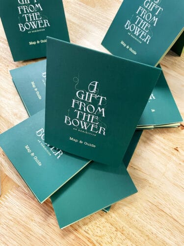 DiverseWorks A Gift From The Bower, branding by Field of Study, Texas